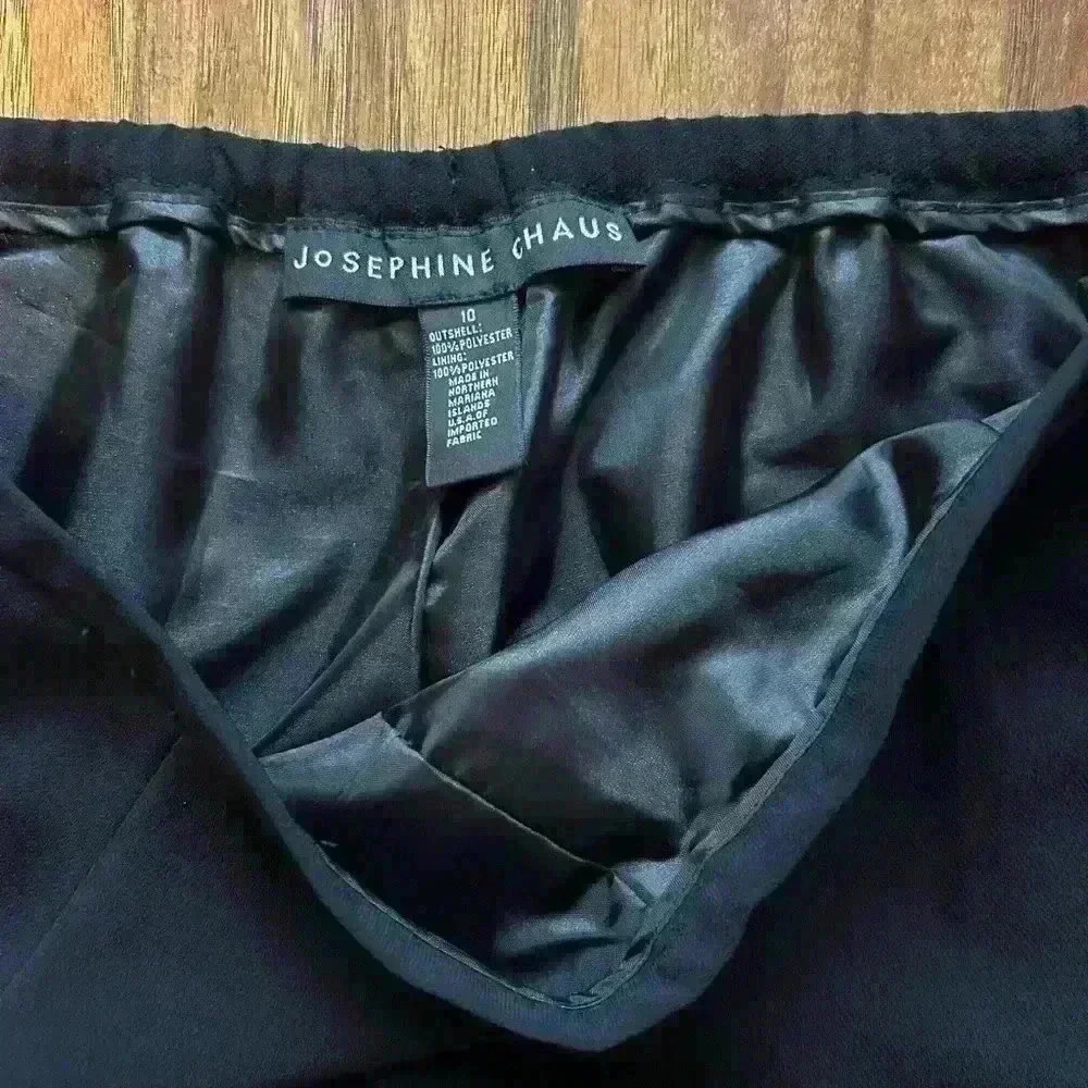 Wide-leg Flowy Black Dress Pants Perfect For Business Or Work - Picture 7 of 8